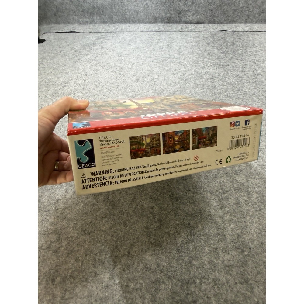 Ceaco Cities Paris David Maclean 1000 Piece Puzzle Eiffel Tower NEW Sealed - Picture 3 of 9